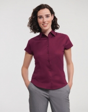 Fitted Short Sleeve Blouse 