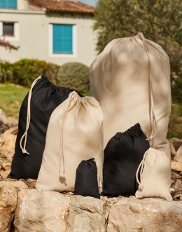 Batoh se stahovacími šňůrkami z recyklované bavlny 